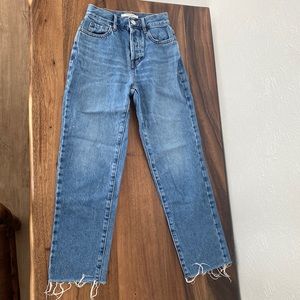 PacSun Multi-Button High Rise Straight Jean